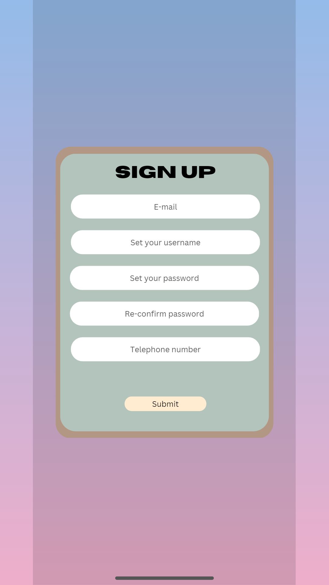 Signup Page